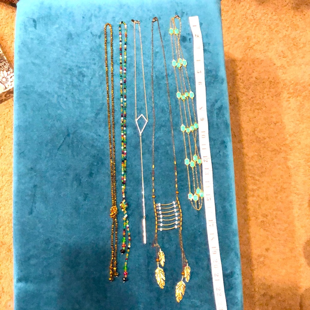 Assorted long necklaces